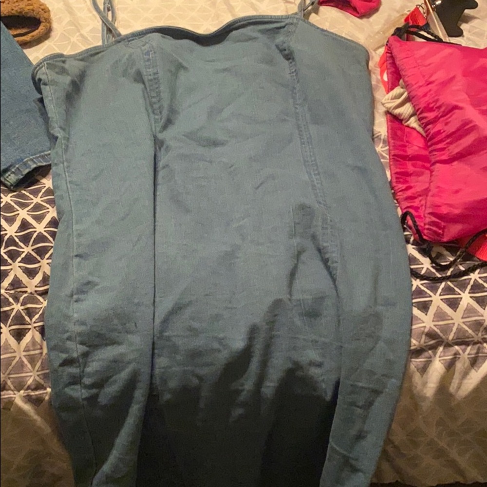 Cute jean tight fitted dress